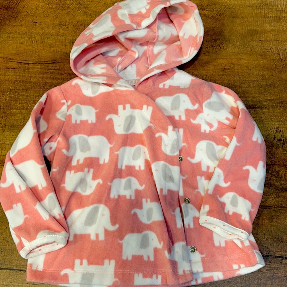 18 month girl button up hoodie